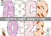 Colorful Rabbit Font - Featured Image