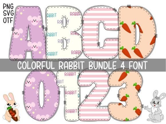 Colorful Rabbit Font - Featured Image