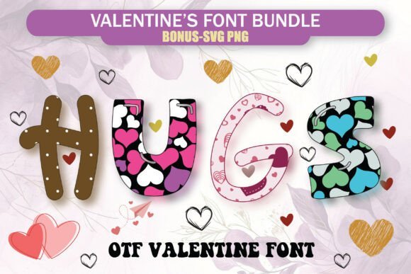 Colorful Valentine Pack Font - Featured Image