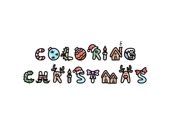 Coloring Christmas Font - Featured Image