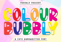 Colour Bubbly Font - Featured Image