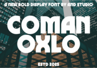 Coman Oxlo Font - Featured Image