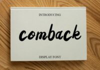 Comback Font - Featured Image