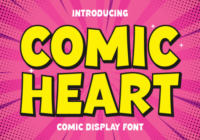 Comic Heart Font - Featured Image