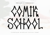 Comik School Font - Featured Image
