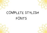 Complete Stylish Font - Featured Image