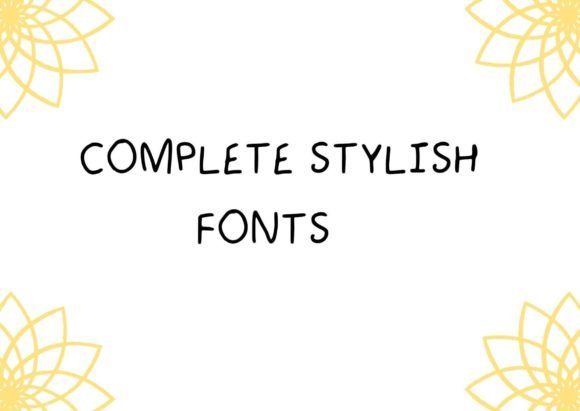 Complete Stylish Font - Featured Image
