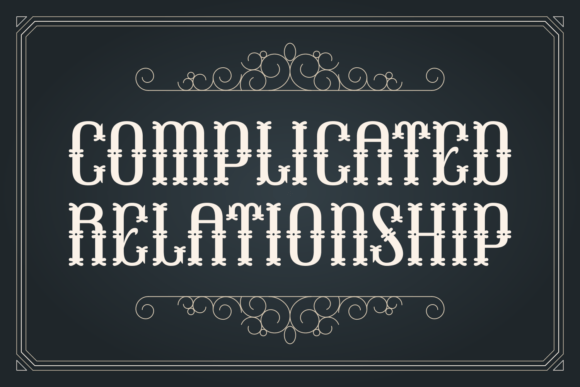 Complicated Relationship Font - Featured Image