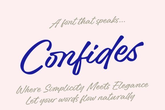 Confides Font - Featured Image