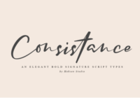 Consistance Font - Featured Image