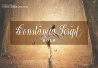 Constância Script Font - Featured Image