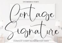 Contage Signature Font - Featured Image