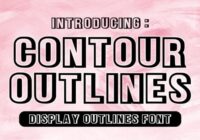Contour Outlines Font - Featured Image