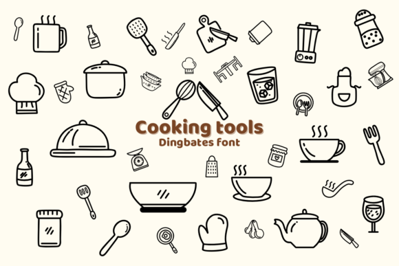 Cooking Tools Font - Featured Image
