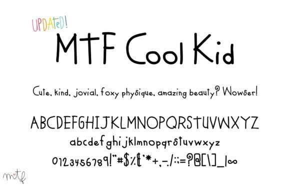 Cool Kid Font - Featured Image