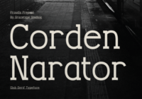 Corden Narator Font - Featured Image