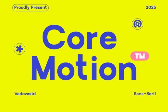Core Motion Font - Featured Image