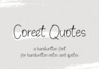 Coreet Quotes Font - Featured Image