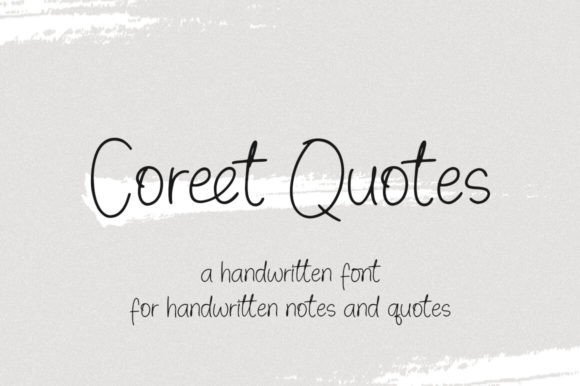 Coreet Quotes Font - Featured Image