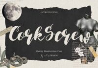 CorkScrew Font - Featured Image