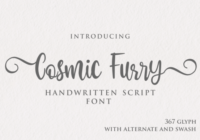 Cosmic Furry Font - Featured Image