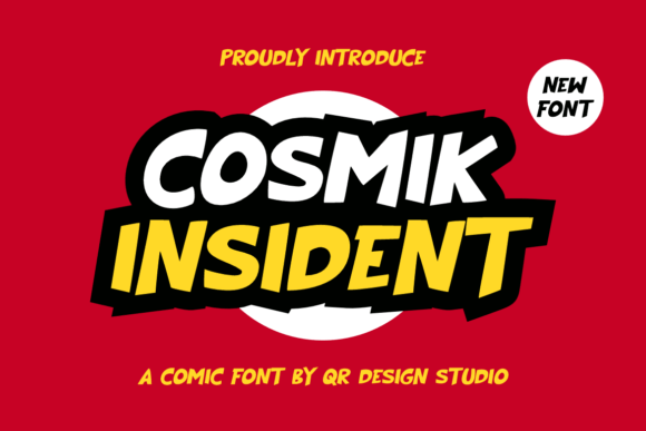 Cosmik Insident Font - Featured Image