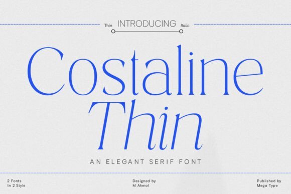 Costaline Thin Font - Featured Image