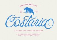 Costaria Script Font - Featured Image