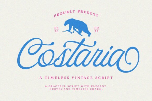 Costaria Script Font - Featured Image
