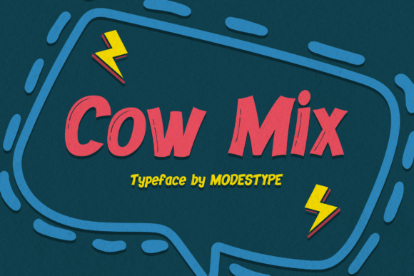 Cow Mix Font - Featured Image
