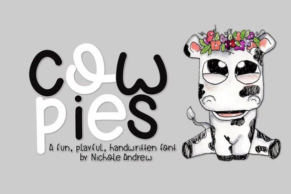 Cow Pies Font - Featured Image
