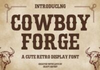 Cowboy Forge Font - Featured Image