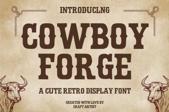 Cowboy Forge Font - Featured Image
