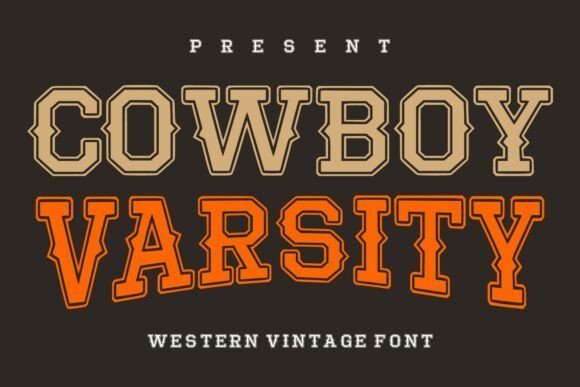 Cowboy Varsity Font - Featured Image