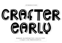Crafter Early Font - Featured Image