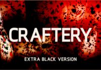 Craftery Extra Black Font - Featured Image