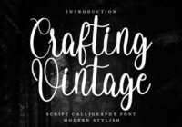 Crafting Vintage Font - Featured Image