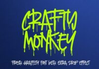 Crafty Monkey Font - Featured Image