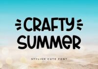 Crafty Summer Font - Featured Image