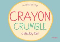 Crayon Crumble Font - Featured Image