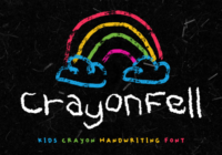 Crayon Fell Font - Featured Image