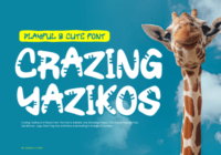 Crazing Yazikos Font - Featured Image