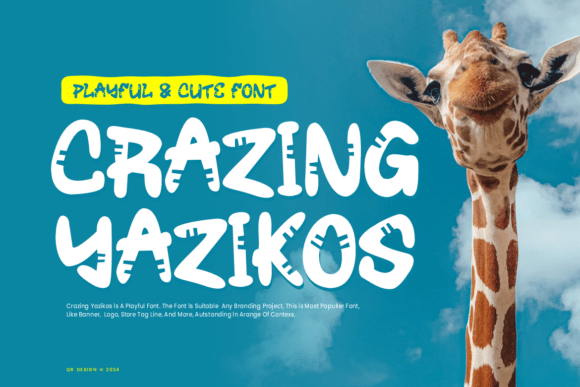 Crazing Yazikos Font - Featured Image