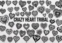 Crazy Heart Tribal Font - Featured Image