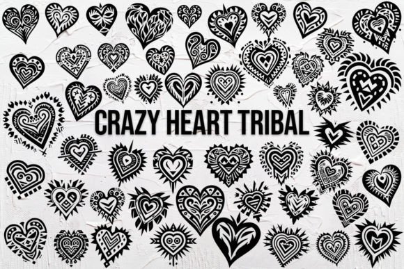 Crazy Heart Tribal Font - Featured Image