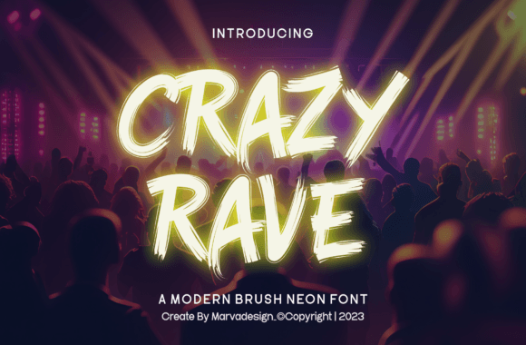 Crazy Rave Font - Featured Image