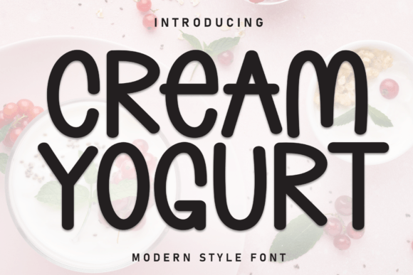 Cream Yogurt Font - Featured Image