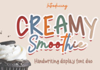Creamy Smoothie Font - Featured Image