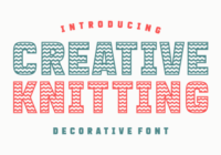 Creative Knitting Font - Featured Image