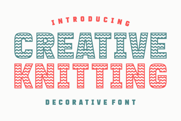 Creative Knitting Font - Featured Image